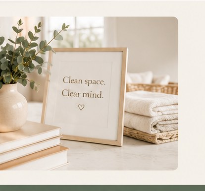 Calm, organized home interior